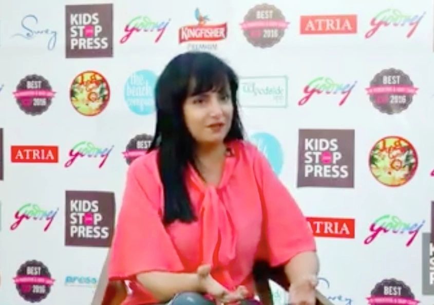 Priyanka Bakhru at Kids Stop Press event